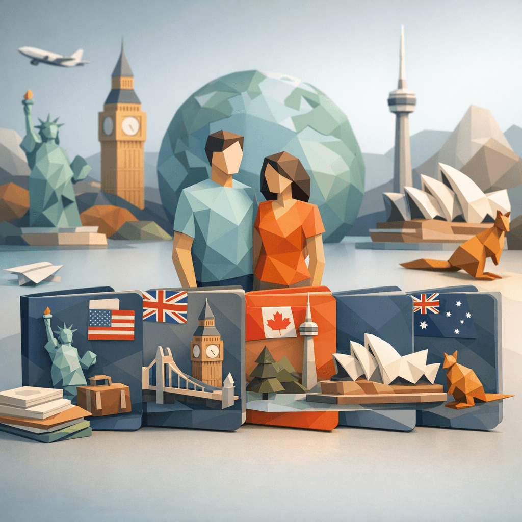 Family Visa Comparison 2026: Spouse Sponsorship USA vs UK vs Canada vs Australia
